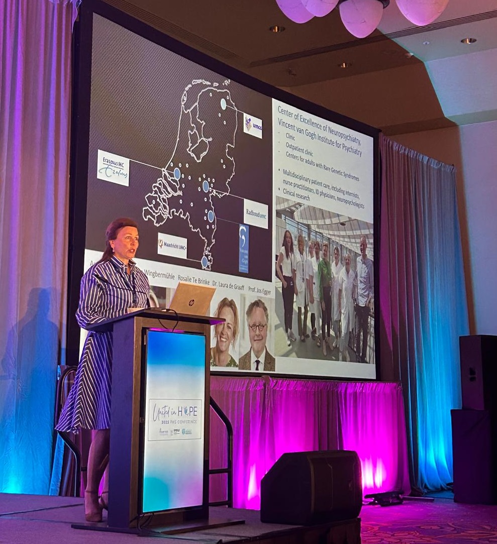 Presentatie internationaal congres Prader-Willi syndroom